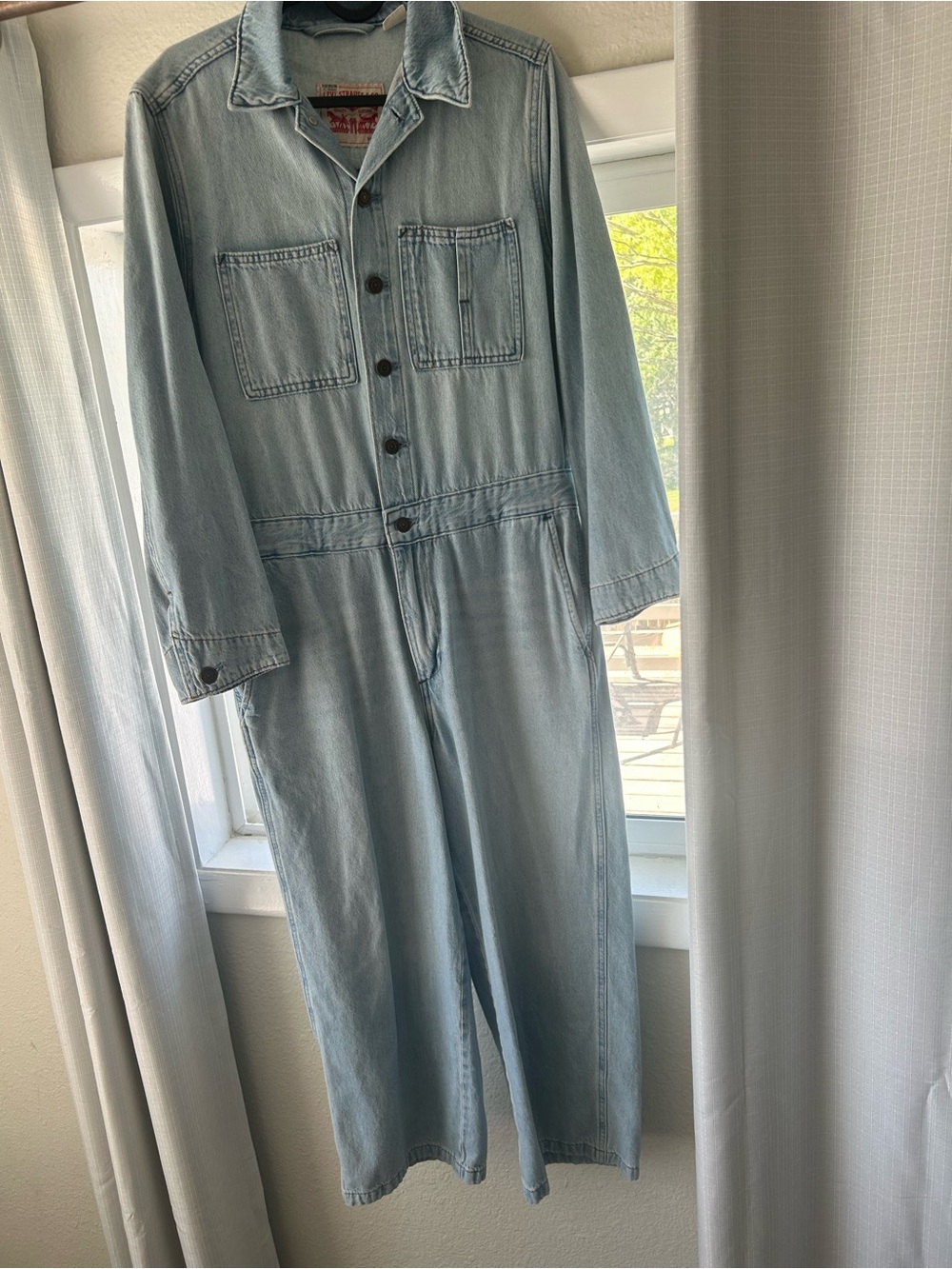 Levi's Light Blue Denim Overalls Jumpsuit - Picture 3 of 5